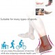 Yoga Foot Alignment Socks Easing Five Toe Separator Plantar Fasciiti Relief & Men & Women (White，L/XL)