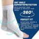 Yoga Foot Alignment Socks Easing Five Toe Separator Plantar Fasciiti Relief & Men & Women (White，L/XL)