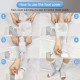 Yoga Foot Alignment Socks Easing Five Toe Separator Plantar Fasciiti Relief & Men & Women (White，L/XL)