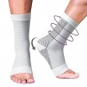 Yoga Foot Alignment Socks Easing Five Toe Separator Plantar Fasciiti Relief & Men & Women (White，L/XL)