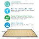HealthAndYoga® Grass Yoga Mat (3 feet x 6 feet)- For Advanced Hatha & Ashtanga Yoga Practice