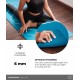 Yoga Mat with GuideAlign Extra Large, Extra 6mm thick, for men,women Without Bag, Grey Brick)