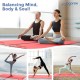 Yogarise 6mm Yoga Mat, Yoga Mat for Wome  (Red & Black) n and Men
