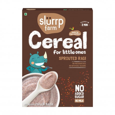 Slurrp Farm No Added Sugar, No Salt, Sprouted Ragi Powder 250 gm
