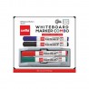Cello Whitemate Whiteboard Markers | Set Of 4 Markers And 1 Duster  4 Assorted Ink Colours