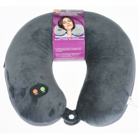 Apollo Pharmacy Travel Neck Pillow With Massager, 1 kit