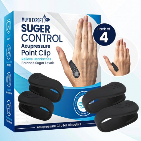 Murti Export Sugar Control LI4 Acupressure Point Clip (4 Piece)