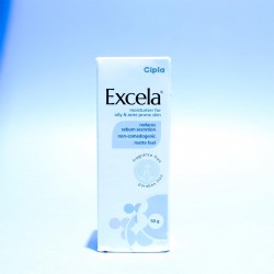 Cipla Excela Moisturiser Oily & Acne Prone Skin Reduces Sebum Secretion 50g pack of 2