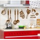 Decals Design 'Stylish Kitchen' Wall Sticker (PVC Vinyl, 60 cm x 45 cm, Brown)