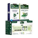 Indus Valley Bio Organic Indigo Powder and Henna Combo Pack For Black Hair Color  (200 g)