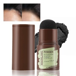 Wazdorf Natural Hairline Powder, Hair Shading Sponge Pen, Hairline Shadow Powder Stick (Black)