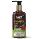 WOW Apple Cider Vinegar Shampoo - 300 mL - No Sulphate - No Parabens - Infused Organic Natural Apple Cider Vinegar