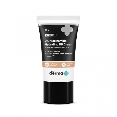 The Derma Co 2% With Spf 30 Pa++ Enriched With 1% Hyaluronic Acid Complex & Aquaxyl - 30 G 02 - Nude Glow