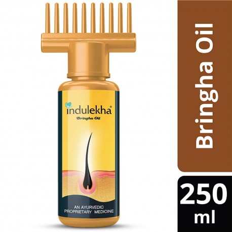 Indulekha Bringha Oil, Reduces Hair Fall , 100% Ayurvedic Oil, 250ml
