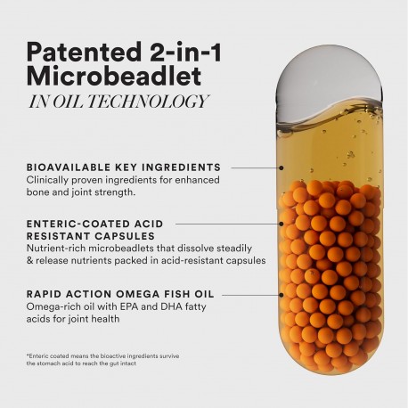 Wellbeing Nutrition Slow Bone Support Capsule for Men and Womenbone strength (60 Capsules)