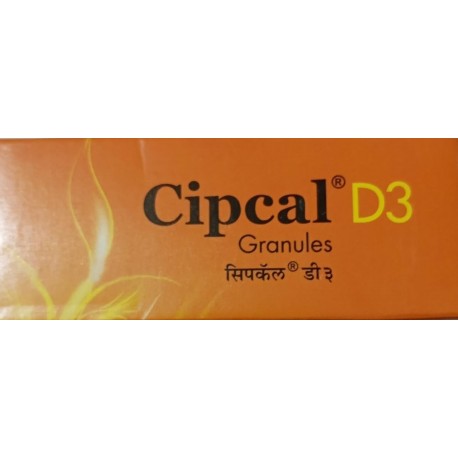 Cipcal D3 (Cholecalciferol) Granules for Bone  Joint and Muscle Health (pack of 2 )
