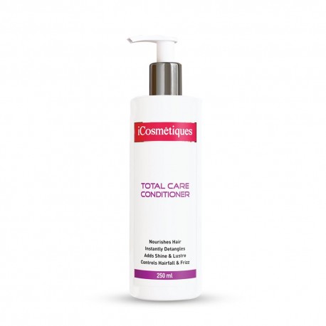 iCosmetiques Total Care Conditioner Keratin & Vitamin B5 Formula Frizz Control & Hairfall Defense Unisex 250ml (pack of 2)