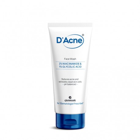 D’Acne Soft Face Wash pimples  Stops recurrence of acne  Contains 1% Glycolic Acid, Niacinamide Men & women  100 ml (PACK OF 2)