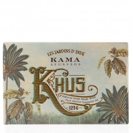 Kama Ayurveda Organic Khus Soap 100% Organic and Cold Pressed, 125g