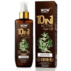 WOW Skin Science 10-in-1 Active Hair Oil - 200 ml (pack of 2)