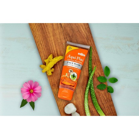 HAPDCO Ayurvedic Herbal Face Wash For Acne And Pimples Aqui Plus 50ml Pack