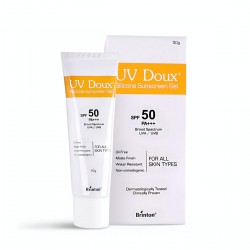 Brinton UV Doux Face & Body Sunscreen gel with SPF 50 PA+++ Protection against UVA/UVB Rays 50g (pack of 2)