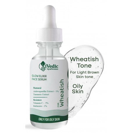 iVedic AyurScience Skin Brightening Face Serum Suitable for Oily Skin - 30 ml (pack of 2)