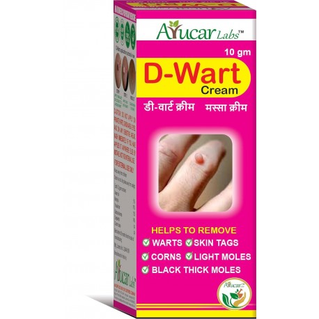 Ayucar Labs, D-Wart Cream, Quick warts removal cream, Ayurvedic, Made in India, Pack of 1