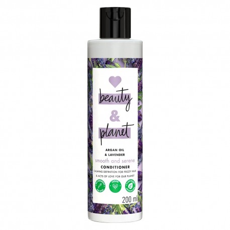 Love Beauty & Planet Argan Oil And Lavender Paraben Free Smooth And Serene Conditioner  200 Millilitre (pack of 2)