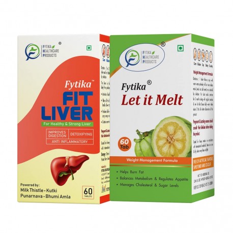 FYTIKA HEALTHCARE PRODUCTS Fit Liver + Let It Melt (Combo Pack)  Milk Thistle 200Mg  Kutki50Mg