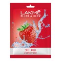 LAKMÉ Blush & Glow Strawberry Sheet Mask, 25 Ml (pack of 3)