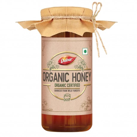 Dabur Raw Organic Honey  100% Pure and Natural NPOP Organic 500g