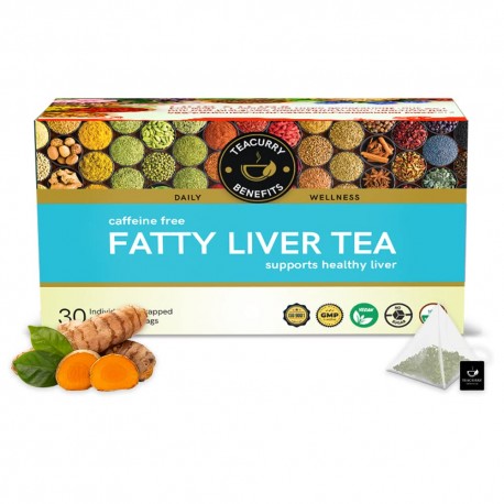 TEACURRY Fatty Liver Tea  Helps With Fatty Liver Detox Ginger 60 Gms