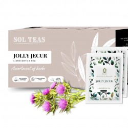 SOL - Reinvent & Restore Liver Detox Herbal Tea Bags-Dandelion Tea for Fatty Liver,Contains Milk Thistle (20 Tea Bags) 40 Grams