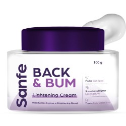 Sanfe Back & Bum Cream for Dark Spots and Body Acne for Women 100gm
