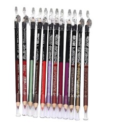 Bridester lipliner Multi Color 12 Eye & Lip Liner Pencil Eyeliner