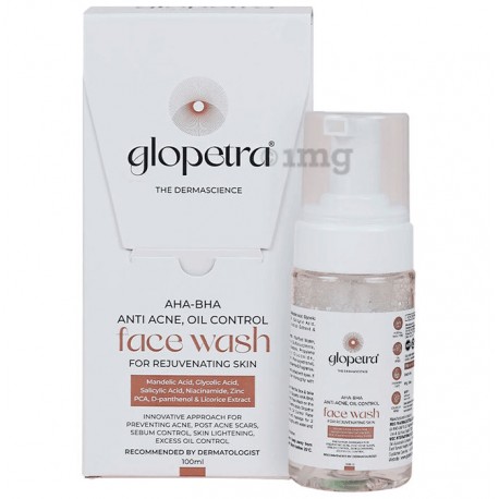 Glopetra AHA-BHA Anti Acne Oil Control Face Wash