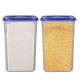 Cutting EDGE Square Modular Air Tight Multi Purpose Container - for Rice, Flour, Cereals, Sugar & More