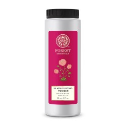 Forest Essentials Silken Dusting Powder Indian Rose Absolute 100g (Talcum Powder)