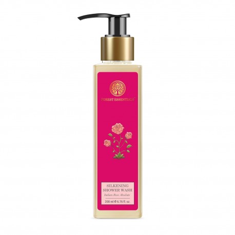 Forest Essentials Silkening Shower Wash Indian Rose Absolute 200ml