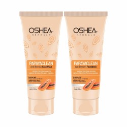Oshea Herbals Papayaclean Anti Blemishes Gel Face Wash 100GM (Pack of 2)