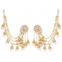 YouBella Jewellery Gifts Stylish Latest Traditional Pearl Ear rings Gold Plated Jhumkas Jhumki earrings for Girls and Women