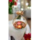 Diya Shape Flower Decorative Urli Bowl/Handcrafted Bowl for Floating Flowers and Tea Light Candles Home,Office and Table Decor