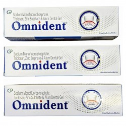 Omnident Plaque Removal Toothpaste Paste Fresh 3 Pack