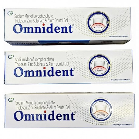 Omnident Plaque Removal Toothpaste Paste Fresh 3 Pack
