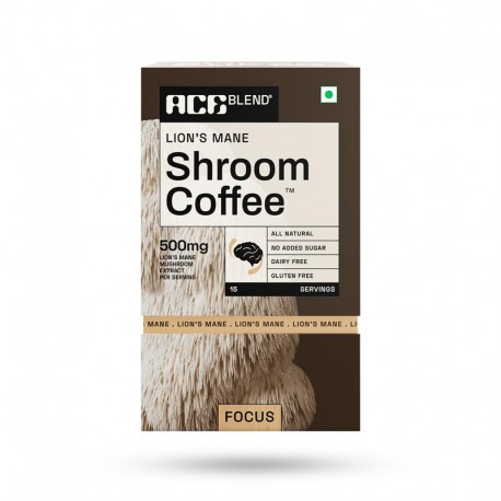 Ace Blend Lions Mane SHROOM COFFEE Coffee Black Coffee pack of 30