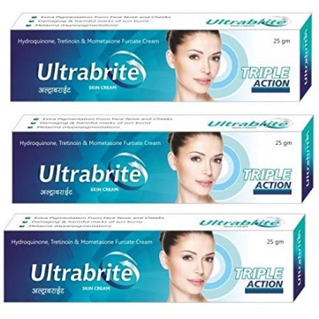 ULTRA BRIGHTTRIPLE ACTION CREAM 25gm pack of 3
