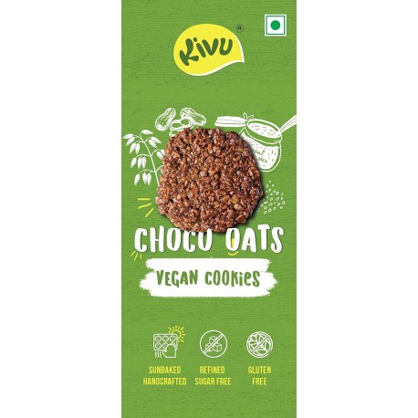 Kivu Choco Oats Vegan Gluten Free Cookies (Pack of 2) (300g)