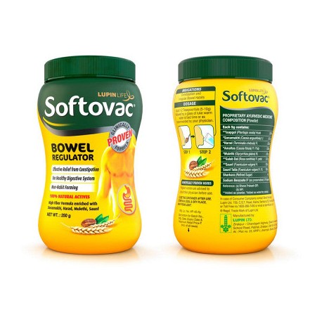 Softovac Bowel Regulator Powder 250 gm Pack  of 10