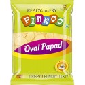 PINKOO Oval Papad golgappa 1 kg / Ready to Fry Oval papad